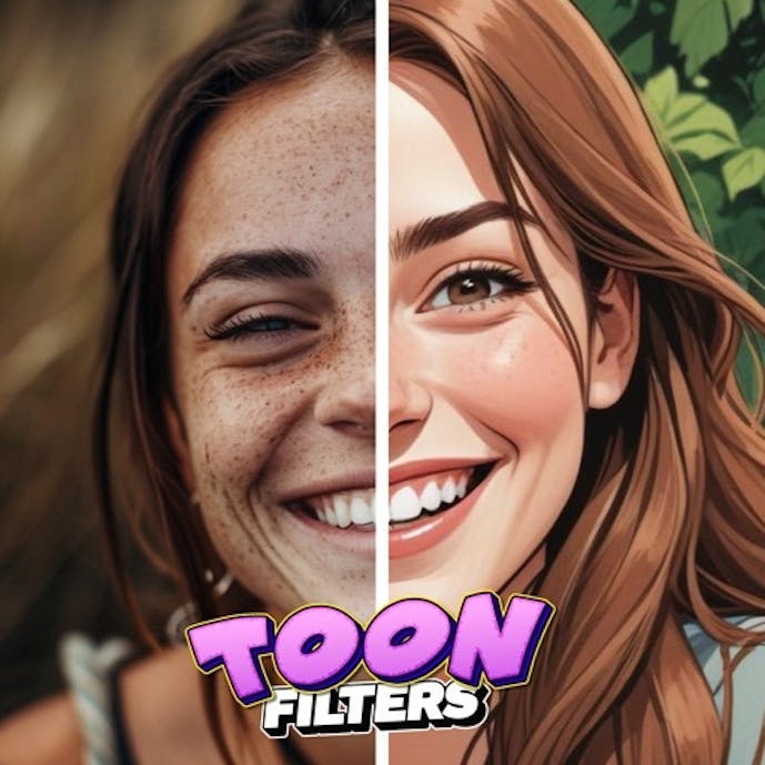 toon me - 自撮りフィルターでアニメや漫画の写真を作その1