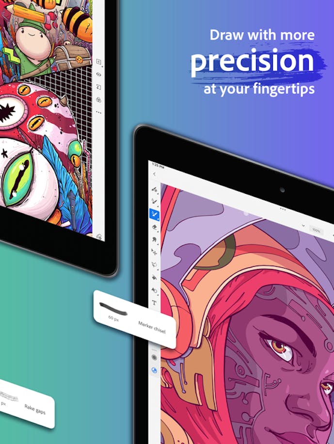 Adobe Fresco: 絵画とデッサンのデザインアプリその3