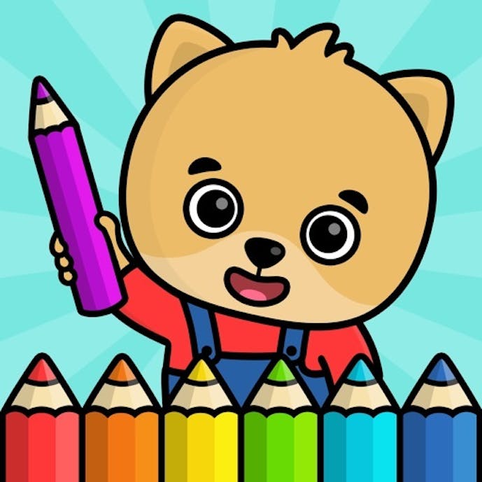 子供向け塗り絵・幼児のぬりえ こどもゲームその1