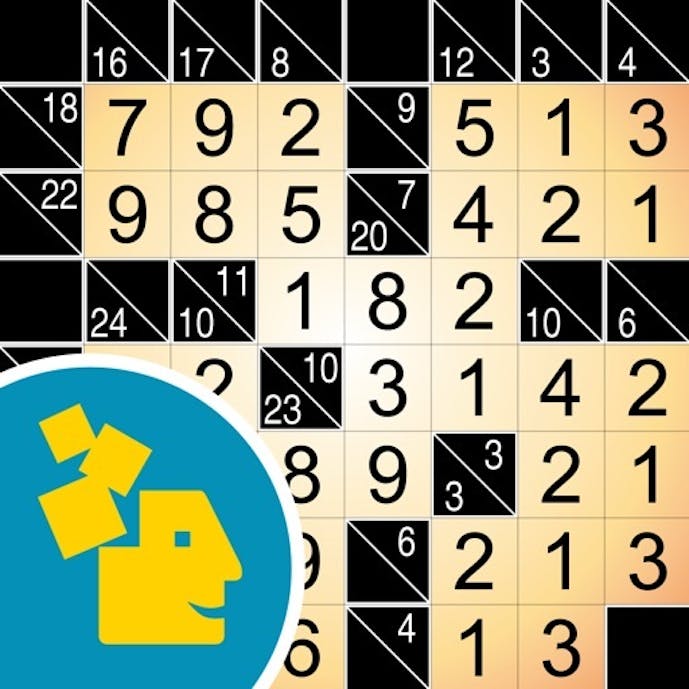 加算パズル: ロジック & 数字 クロスワードその1