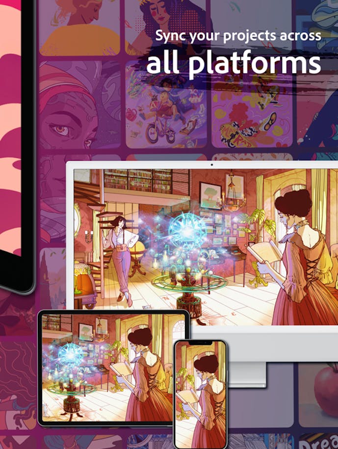 Adobe Fresco: 絵画とデッサンのデザインアプリその9