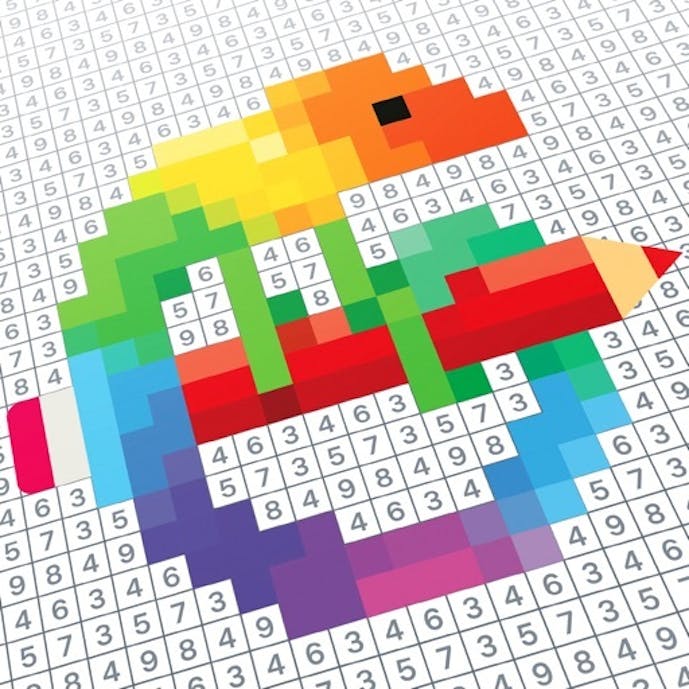 Pixel Art - 数字で塗り絵その1