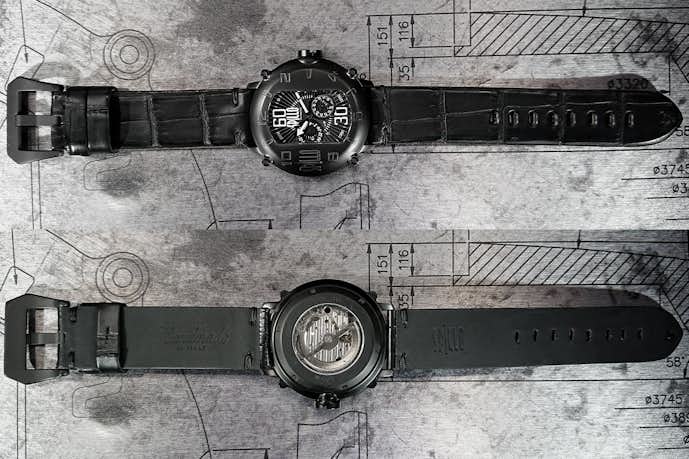 2種類のワイルドなワニ革腕時計