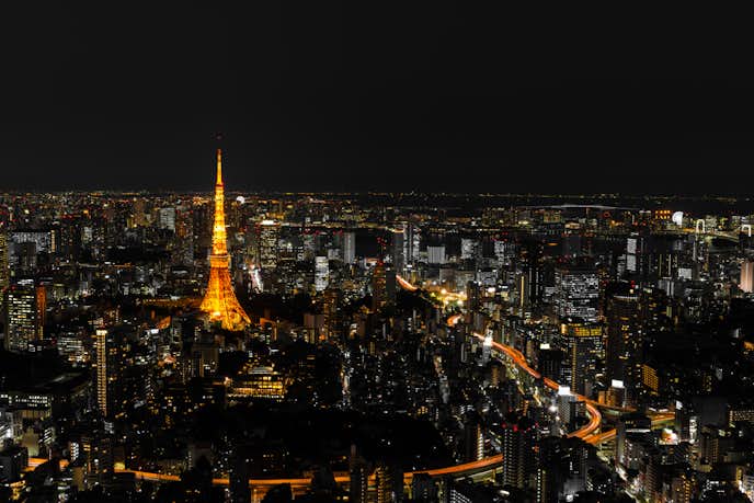 東京都港区六本木の綺麗な夜景