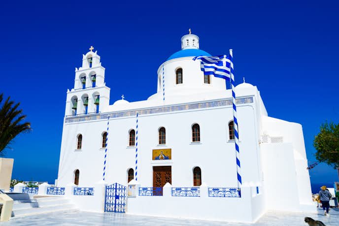 ギリシャでおすすめの観光地はThe famous church in Oia