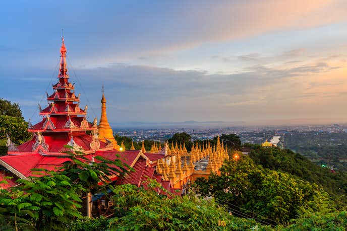 ミャンマーでおすすめの観光地はマンダレーヒル