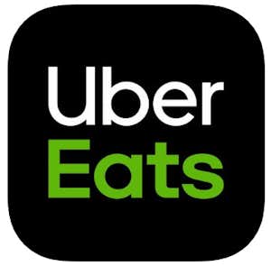 Uber Eats のお料理配達 ロゴ