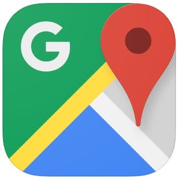 Google マップ - 乗換案内 & グルメ　ロゴ