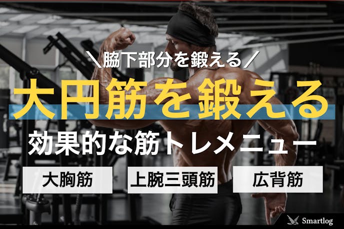 大円筋の効果的な鍛え方 脇下の筋肉を鍛える簡単な筋トレメニューとは Smartlog