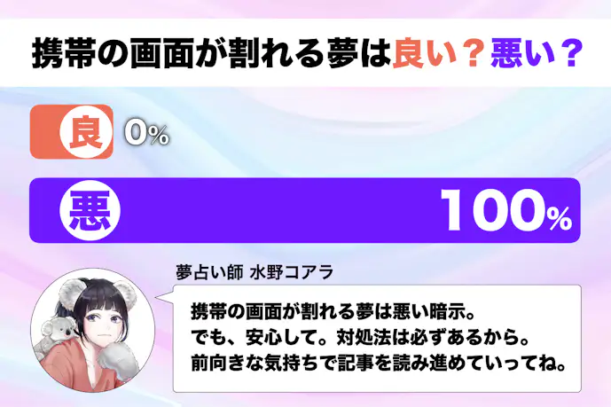 【夢占い】携帯の画面が割れる夢の意味｜状況別にスピリチュアル的な暗示を診断！      