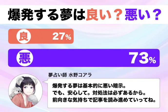 【夢占い】爆発する夢の意味|状況別にスピリチュアル的な暗示を診断!
