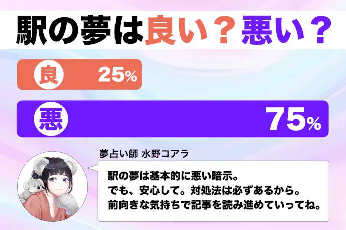 【夢占い】駅の夢の意味|状況別にスピリチュアル的な暗示を診断!