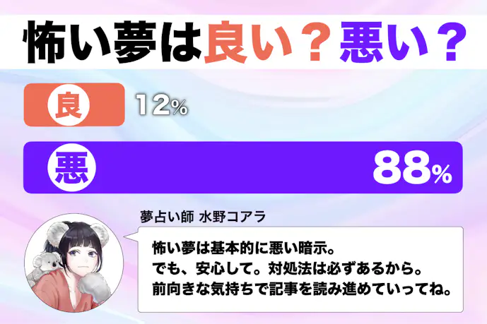 【夢占い】怖い夢の意味｜状況別にスピリチュアル的な暗示を診断！      