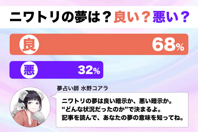 【夢占い】ニワトリの夢の意味|状況別にスピリチュアル的な暗示を診断!