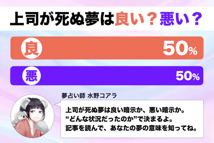 【夢占い】上司が死ぬ夢の意味|状況別にスピリチュアル的な暗示を診断!