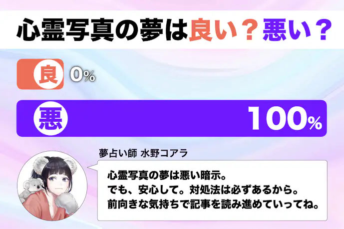 【夢占い】心霊写真の夢の意味|状況別にスピリチュアル的な暗示を診断!