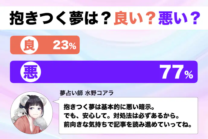 【夢占い】抱きつく夢の意味｜状況別にスピリチュアル的な暗示を診断！      