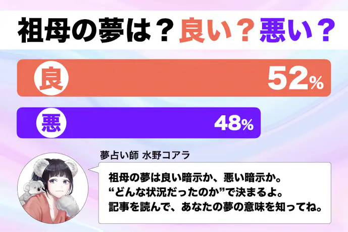 【夢占い】祖母の夢の意味|状況別にスピリチュアル的な暗示を診断!
