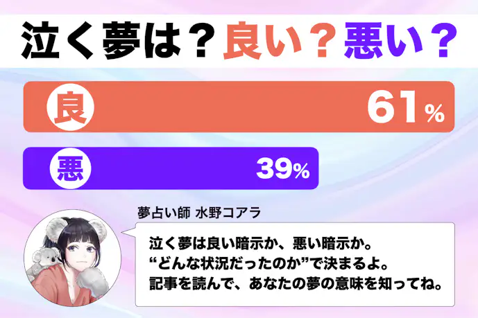 【夢占い】泣く夢の意味|状況別にスピリチュアル的な暗示を診断!