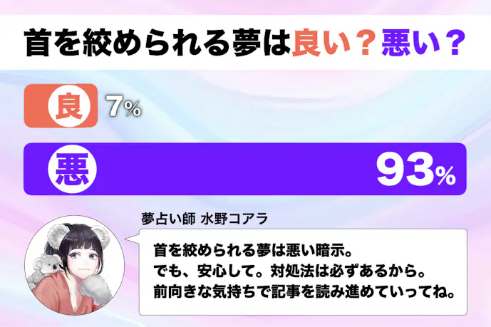 【夢占い】首を絞められる夢の意味|状況別にスピリチュアル的な暗示を診断!
