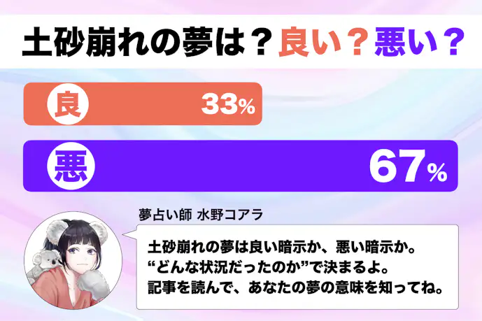 【夢占い】土砂崩れの夢の意味|状況別にスピリチュアル的な暗示を診断!