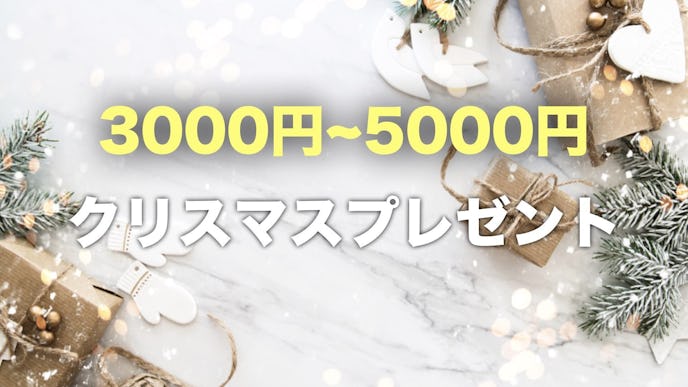 予算5000円以内の彼女へのクリスマスプレゼント集