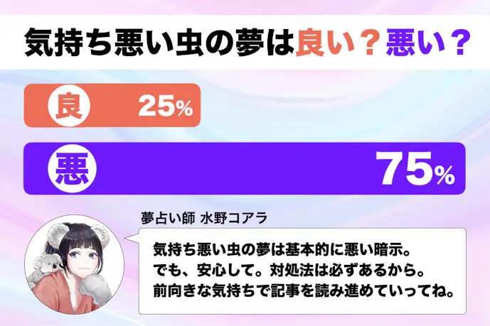 【夢占い】気持ち悪い虫の夢の意味|状況別にスピリチュアル的な暗示を診断!