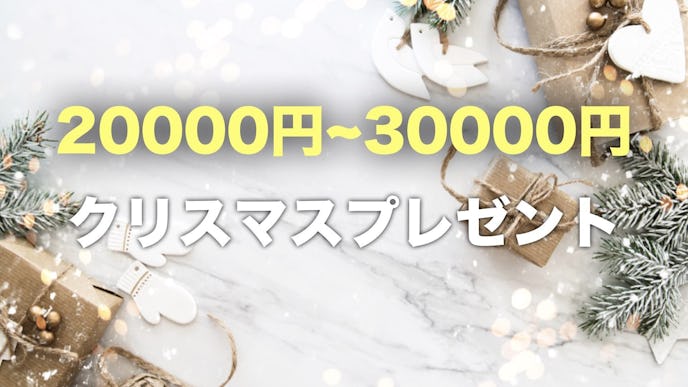 予算3万円以内の彼女へのクリスマスプレゼント集