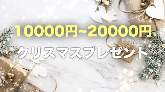 予算2万円以内の彼女へのクリスマスプレゼント集