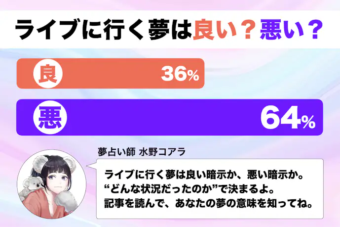 【夢占い】ライブに行く夢の意味｜状況別にスピリチュアル的な暗示を診断！      