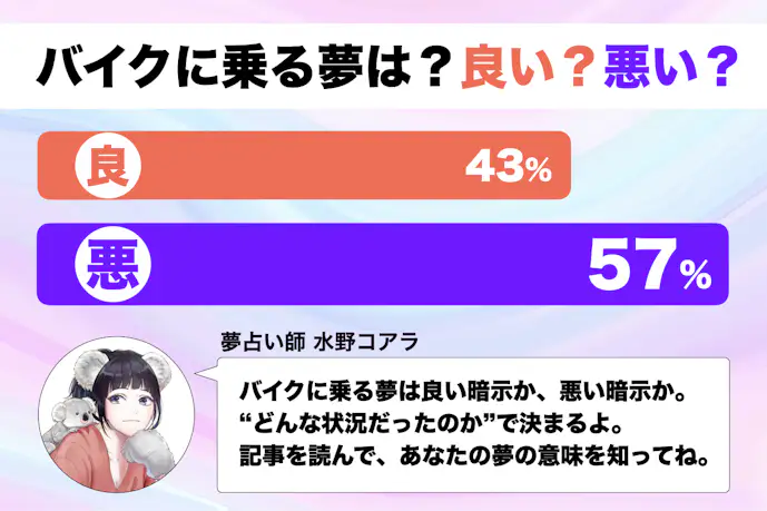 【夢占い】バイクに乗る夢の意味｜状況別にスピリチュアル的な暗示を診断！