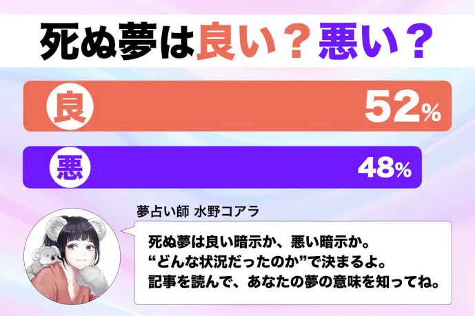 【夢占い】死ぬ夢の意味とは？状況別にスピリチュアル的な暗示を診断します！