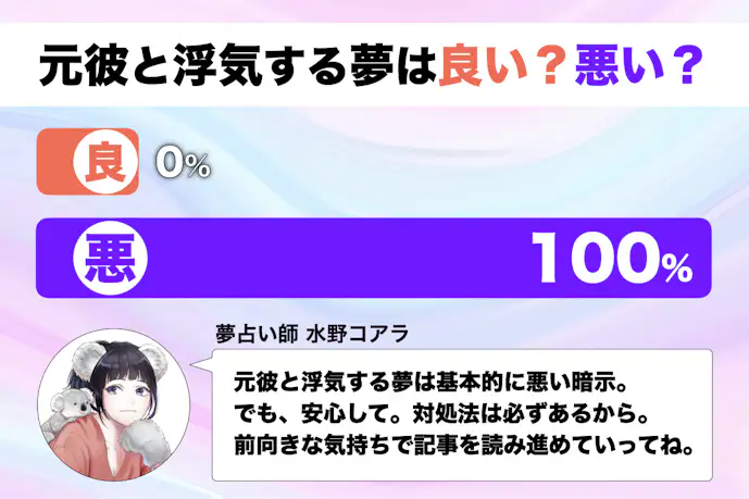 【夢占い】元彼と浮気する夢の意味|状況別にスピリチュアル的な暗示を診断!