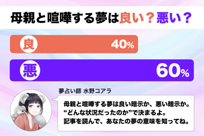 【夢占い】母親と喧嘩する夢の意味|状況別にスピリチュアル的な暗示を診断!