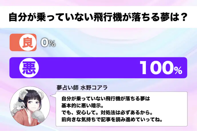 【夢占い】自分が乗っていない飛行機が落ちる夢の意味｜スピリチュアル的な暗示を診断！