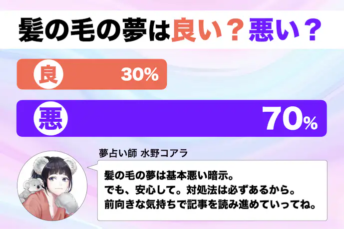 【夢占い】髪の毛の夢の意味|状況別にスピリチュアル的な暗示を診断!