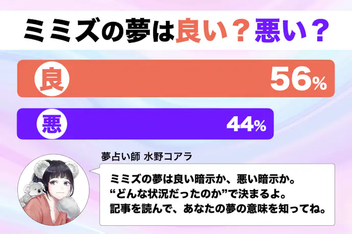 【夢占い】ミミズの夢の意味。怖いほど当たるスピリチュアル心理診断!