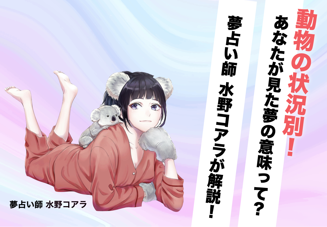 夢占い 動物の夢の意味 状況別にスピリチュアル的な暗示を診断 Smartlog