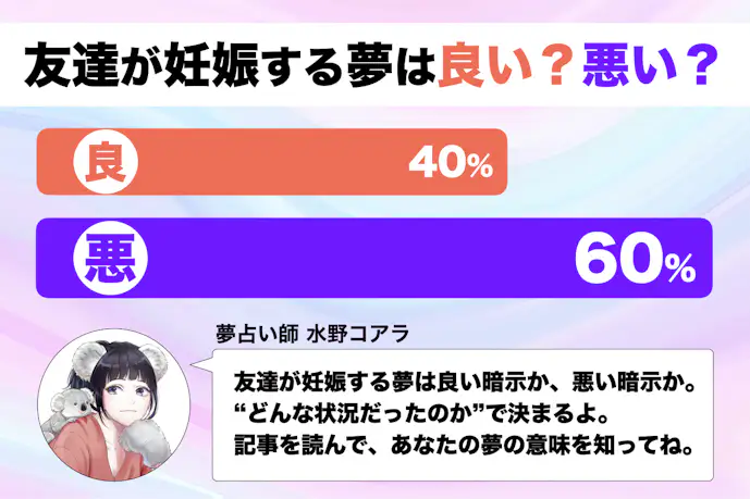 【夢占い】友達が妊娠する夢の意味|状況別にスピリチュアル的な暗示を診断!
