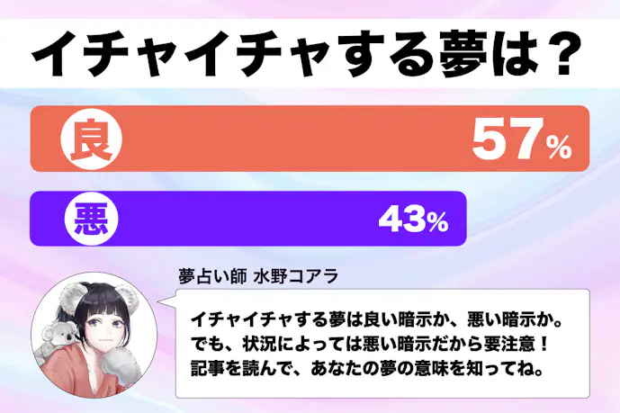 【夢占い】イチャイチャする夢の意味|スピリチュアル的な暗示を診断!