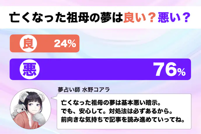 【夢占い】亡くなった祖母の夢の意味｜スピリチュアル的な暗示を診断！