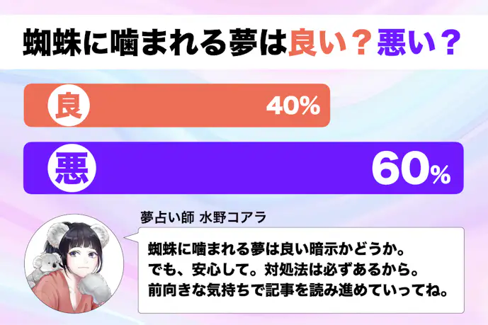 【夢占い】蜘蛛に噛まれる夢の意味|スピリチュアル的な暗示を診断!