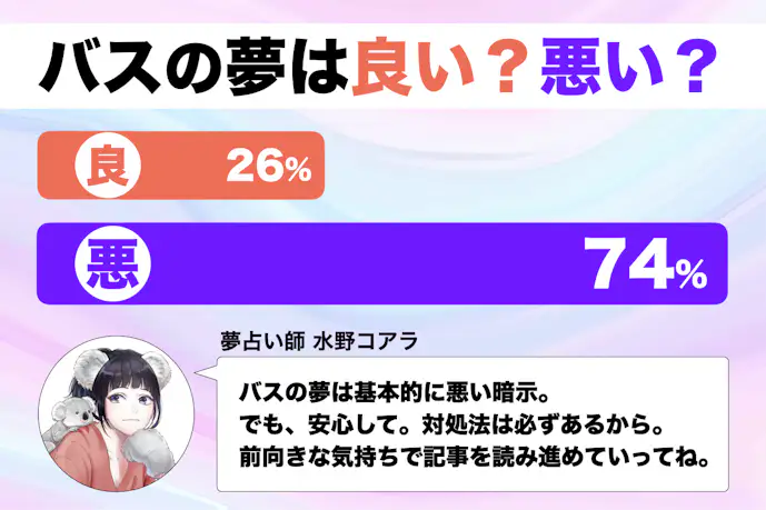 【夢占い】バスの夢の意味|状況別にスピリチュアル的な暗示を診断!