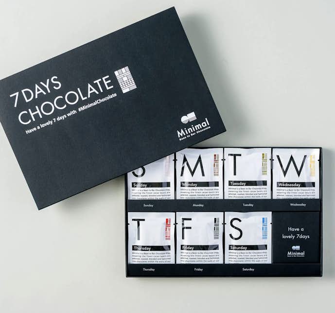チョコレートのおすすめにMinimalの全種食べ比べセット -7DAYS CHOCOLATE-