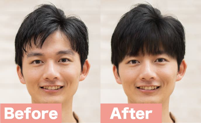 髪型を変えるアプリ