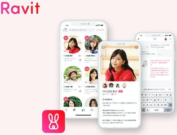 Facebook連携できるマッチングアプリ第4位：Ravit(ラビット)