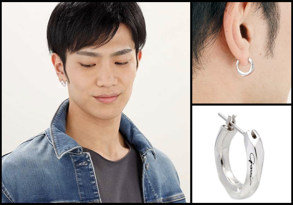 新品 ワンオクロック Taka着用 ネイル ピアス 2個セット シルバー925