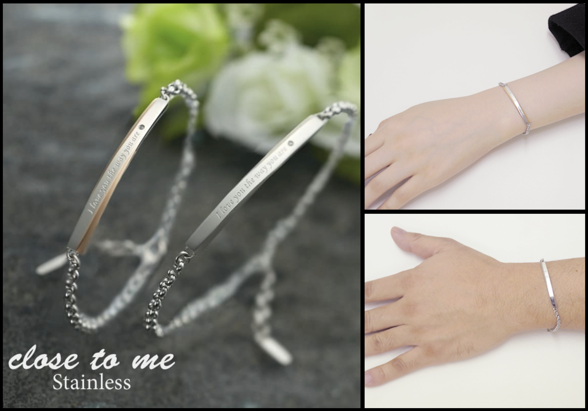 ペアブレスレットのクリスマスプレゼント集。可憐なペアアアクセサリー