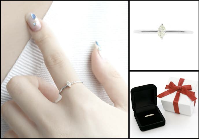 40代女性におすすめの指輪はCrossfor(クロスフォー)のリング FJR-1181-Pt 天然ダイヤ マーキス