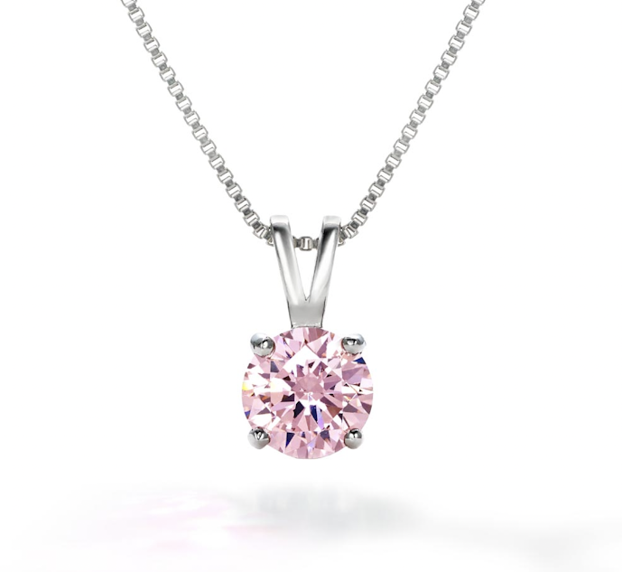30代女性におすすめなネックレスはニューヨークからの贈り物のピンクダイヤモンドネックレス